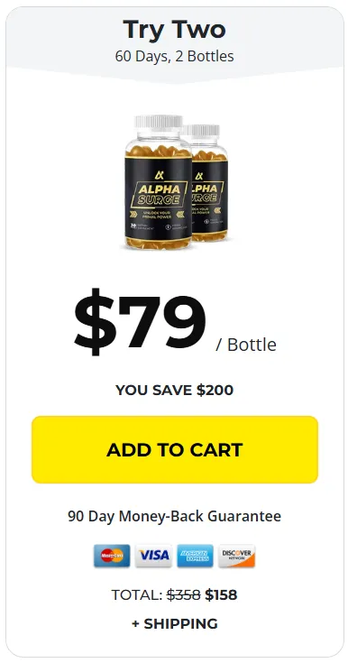 Alpha surge 2 bottles